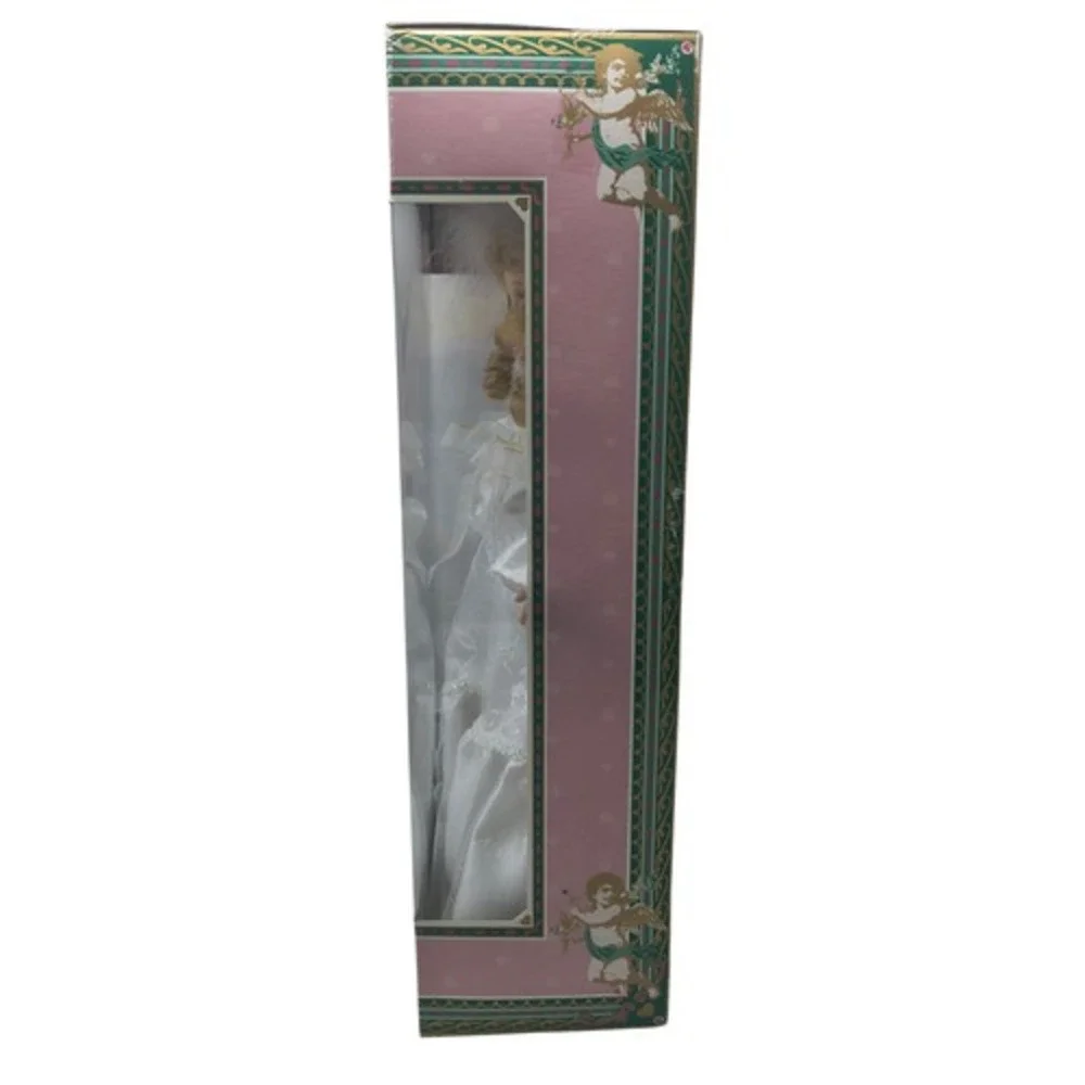 1997 Brass Key Melissa Jane Victorian Rose Angel Porcelain 16
